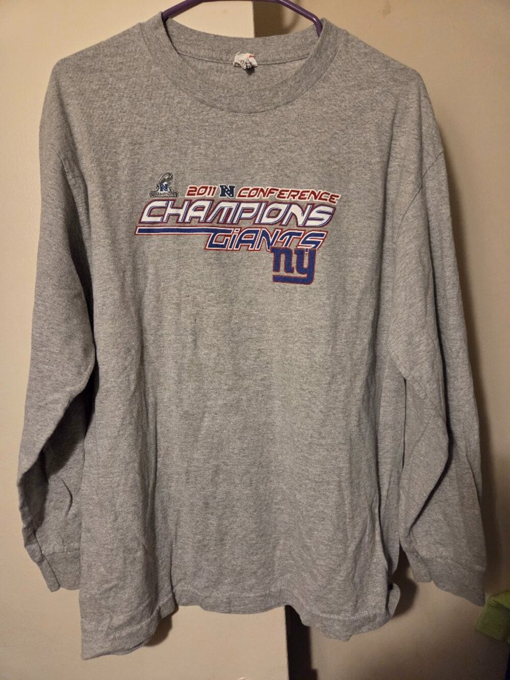 Mens ny giants shirt size large